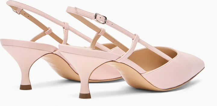 Casadei Julia Kitten Leather Slingbacks - Woman Pumps And Slingback Minou 38.5 - Image 4