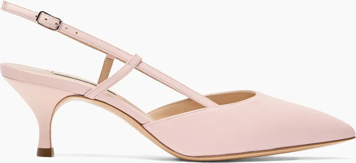 Casadei Julia Kitten Leather Slingbacks - Woman Pumps And Slingback Minou 38.5