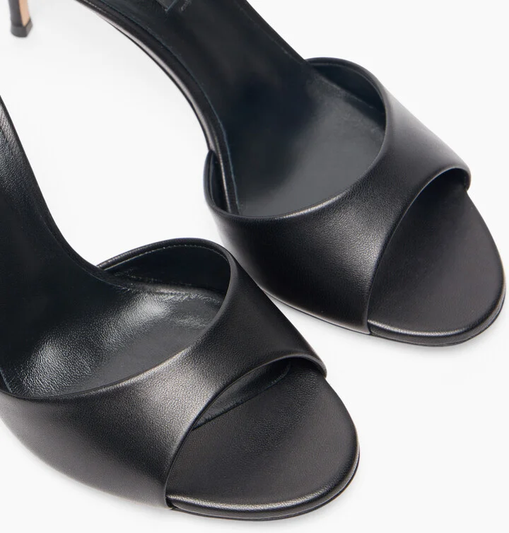 Casadei Julia Leather Mules - Woman Mules Black 37.5 - Image 5