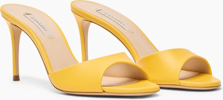 Casadei Julia Leather Mules - Woman Mules Curcuma 36 - Image 2