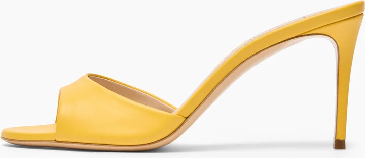 Casadei Julia Leather Mules - Woman Mules Curcuma 36 - Image 3