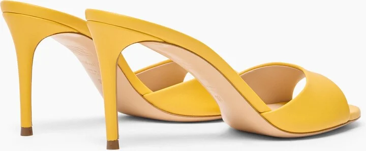 Casadei Julia Leather Mules - Woman Mules Curcuma 36 - Image 4
