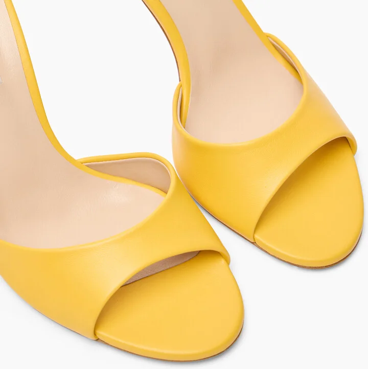 Casadei Julia Leather Mules - Woman Mules Curcuma 36 - Image 5