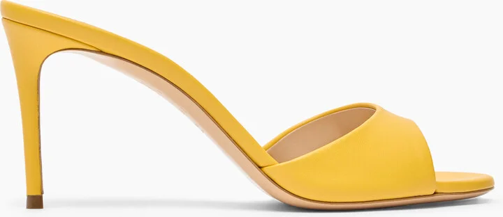 Casadei Julia Leather Mules - Woman Mules Curcuma 36