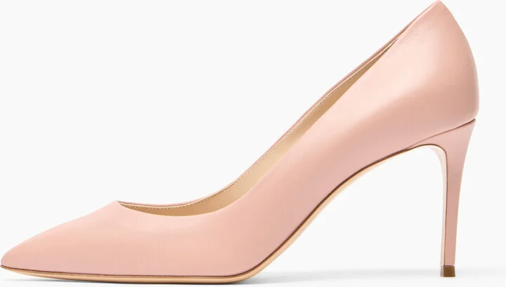 Casadei Julia Leather Pumps - Woman Pumps And Slingback Rosè 37 - Image 3