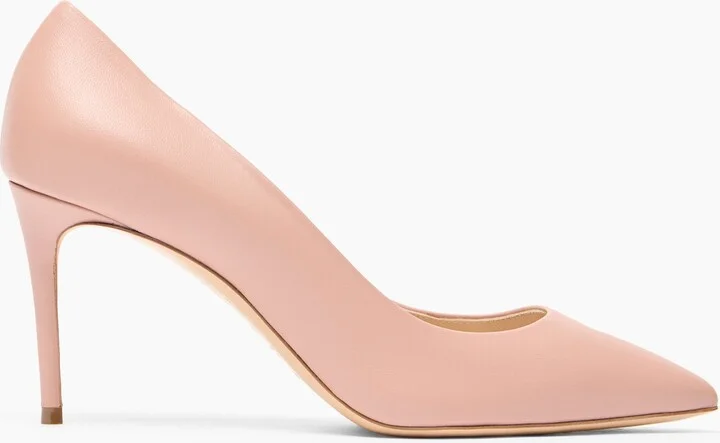 Casadei Julia Leather Pumps - Woman Pumps And Slingback Rosè 37