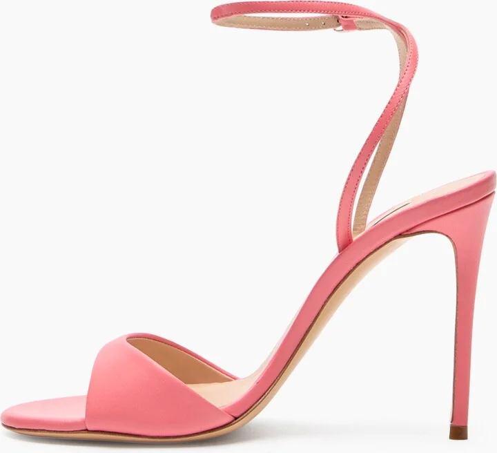 Casadei Julia Leather Sandals - Woman Sandals Coral 36 - Image 3
