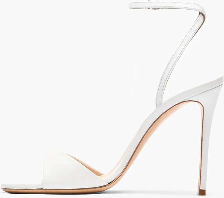 Casadei Julia Leather Sandals - Woman Sandals White 39 - Image 3