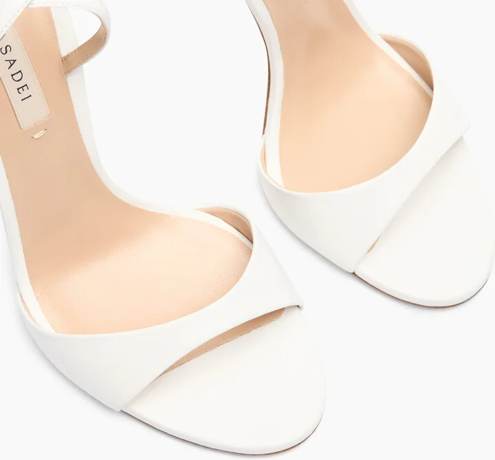 Casadei Julia Leather Sandals - Woman Sandals White 39 - Image 5