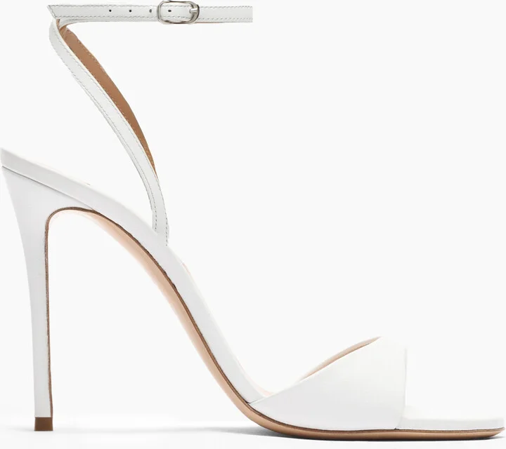 Casadei Julia Leather Sandals - Woman Sandals White 39