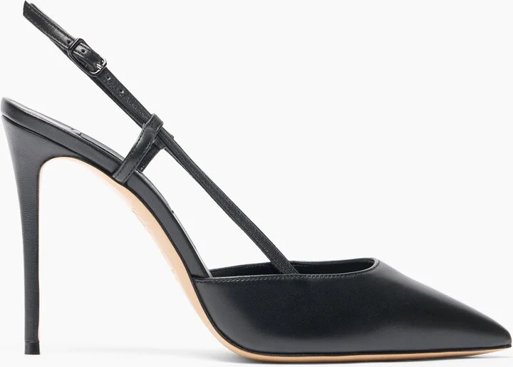 Casadei Julia Leather Slingbacks - Woman Pumps And Slingback Black 38