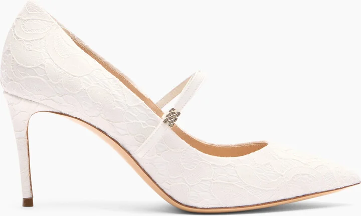 Casadei Julia Penny Liberty Pumps - Woman Pumps And Slingback White 36.5