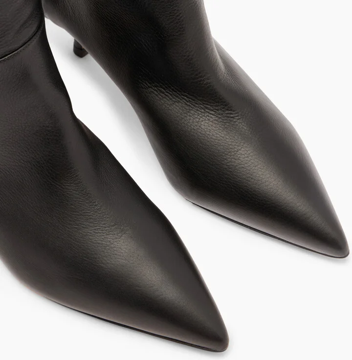 Casadei Julia Plonge To The Knee Boots - Woman High Boots Black 39.5 - Image 5