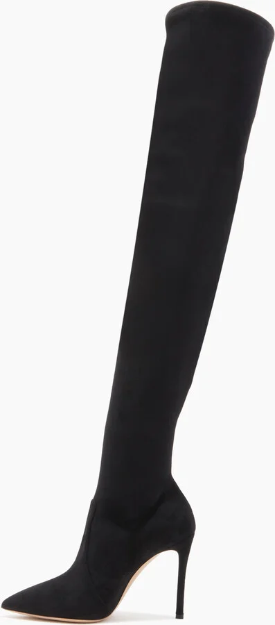 Casadei Julia - Woman Over The Knee Boots Black 37.5 - Image 3