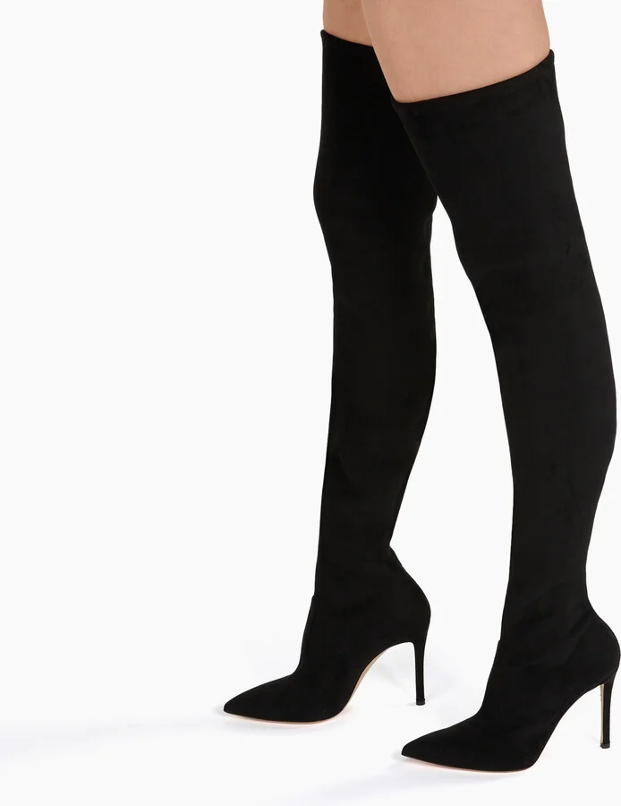 Casadei Julia - Woman Over The Knee Boots Black 37.5 - Image 6