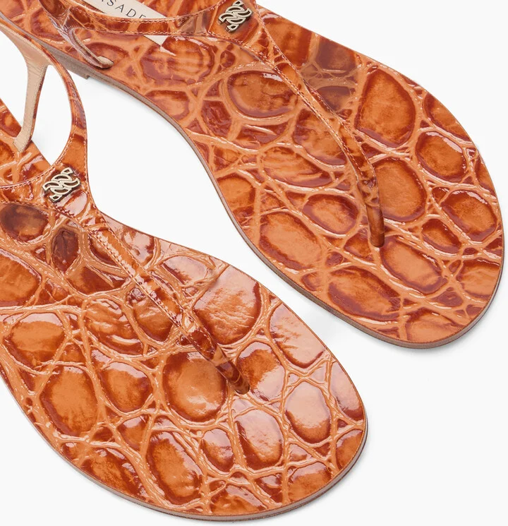 Casadei Jurassic Thong Sandals - Woman Flats And Loafers Paprika 38 - Image 5