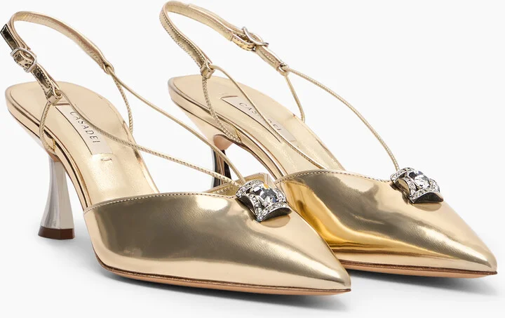 Casadei K-blade Interstellar Cas2025 Slingback - Woman Pumps And Slingback Platinum 36.5 - Image 2
