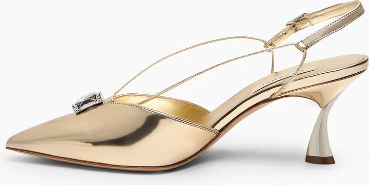 Casadei K-blade Interstellar Cas2025 Slingback - Woman Pumps And Slingback Platinum 36.5 - Image 3