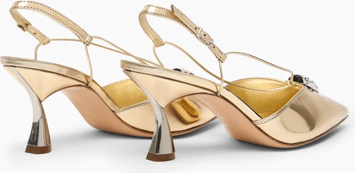 Casadei K-blade Interstellar Cas2025 Slingback - Woman Pumps And Slingback Platinum 36.5 - Image 4