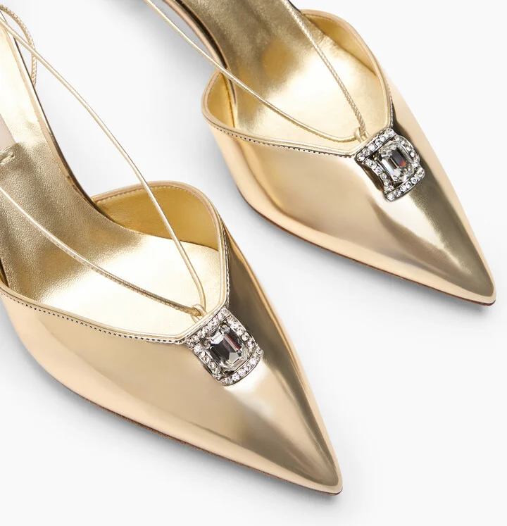 Casadei K-blade Interstellar Cas2025 Slingback - Woman Pumps And Slingback Platinum 36.5 - Image 5