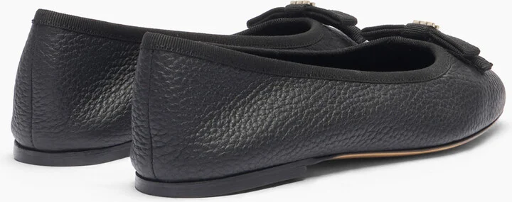 Casadei Leather Ballet Flats - Woman Flats And Loafers Black 38 - Image 4