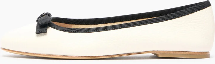 Casadei Leather Ballet Flats - Woman Flats And Loafers Off White 36.5 - Image 3
