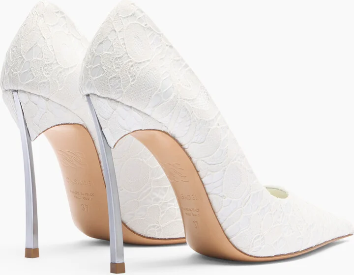 Casadei Liberty Blade Pumps - Woman Pumps And Slingback White 35 - Image 4