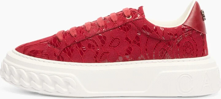 Casadei Liberty Off Road Sneakers - Woman Sneakers Red Passion 38 - Image 3