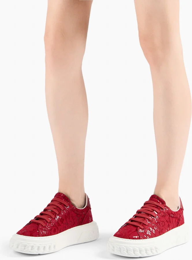 Casadei Liberty Off Road Sneakers - Woman Sneakers Red Passion 38 - Image 6