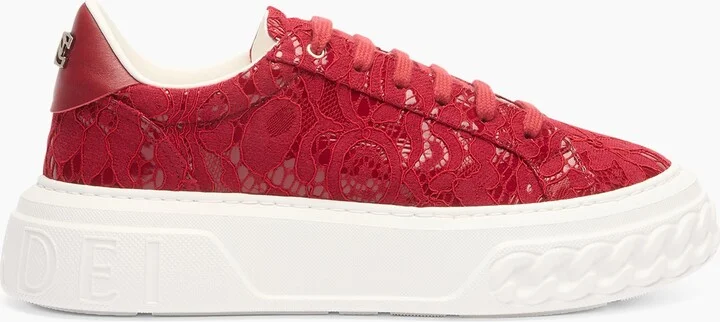 Casadei Liberty Off Road Sneakers - Woman Sneakers Red Passion 38