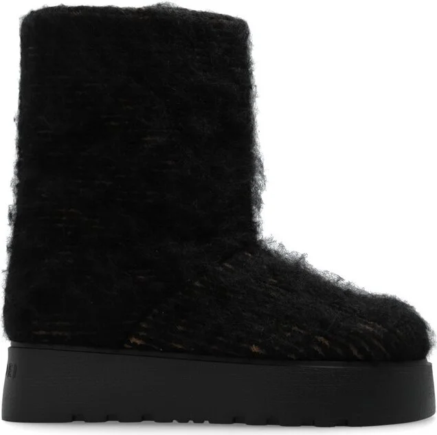 Casadei Luxe Textured Platform Boots