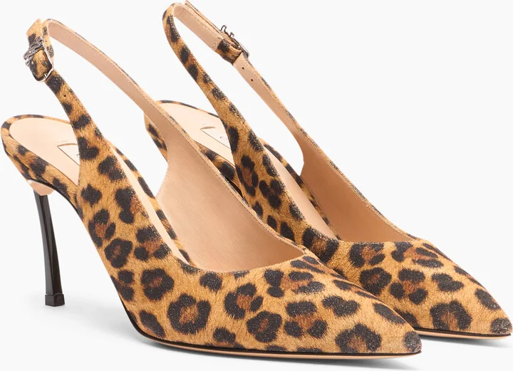 Casadei Malesia Blade Slingbacks - Woman Pumps And Slingback Leopard 41.5 - Image 2