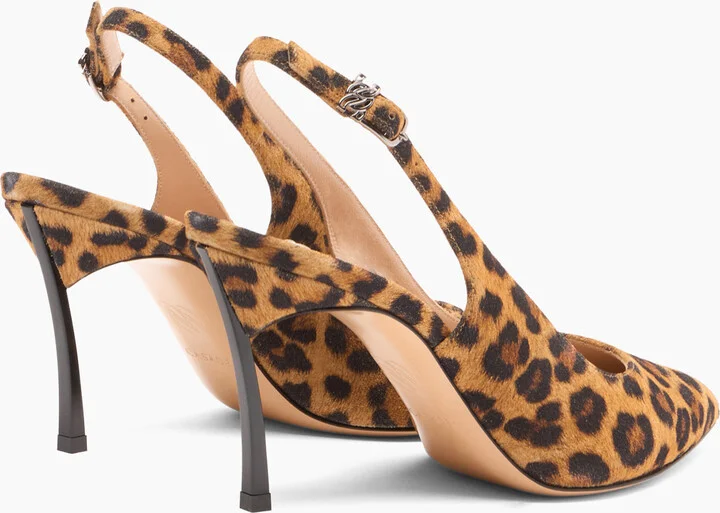 Casadei Malesia Blade Slingbacks - Woman Pumps And Slingback Leopard 41.5 - Image 4