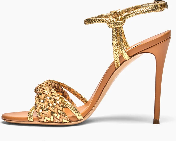 Casadei Marbella Lux Hanoi Sandal - Woman Sandals Natur And Gold 41 - Image 3