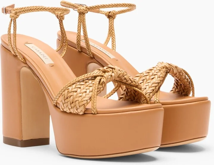 Casadei Marbella Wedge Isa Hanoi - Woman Wedges And Slides Natur 38.5 - Image 2