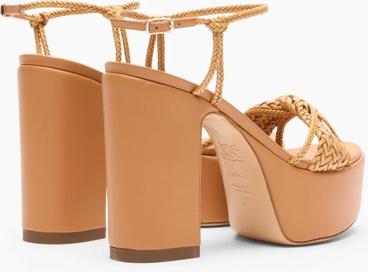 Casadei Marbella Wedge Isa Hanoi - Woman Wedges And Slides Natur 38.5 - Image 4