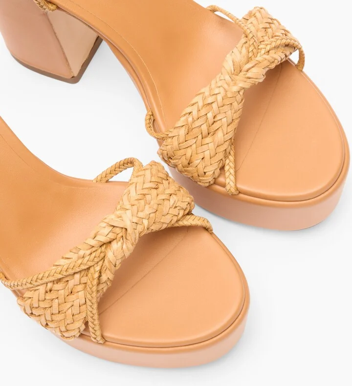 Casadei Marbella Wedge Isa Hanoi - Woman Wedges And Slides Natur 38.5 - Image 5