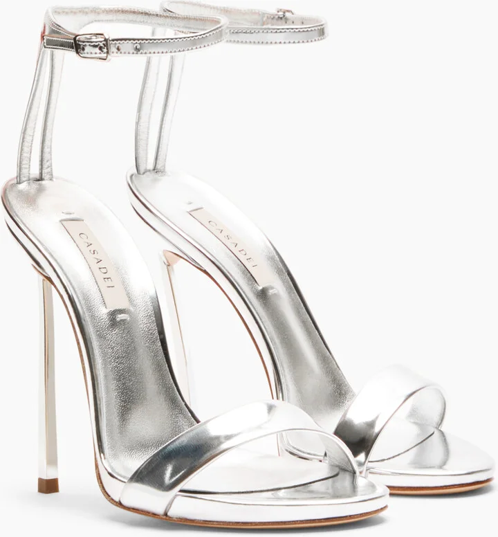 Casadei Marta Interstellar Sandals - Woman Sandals Silver 36.5 - Image 2