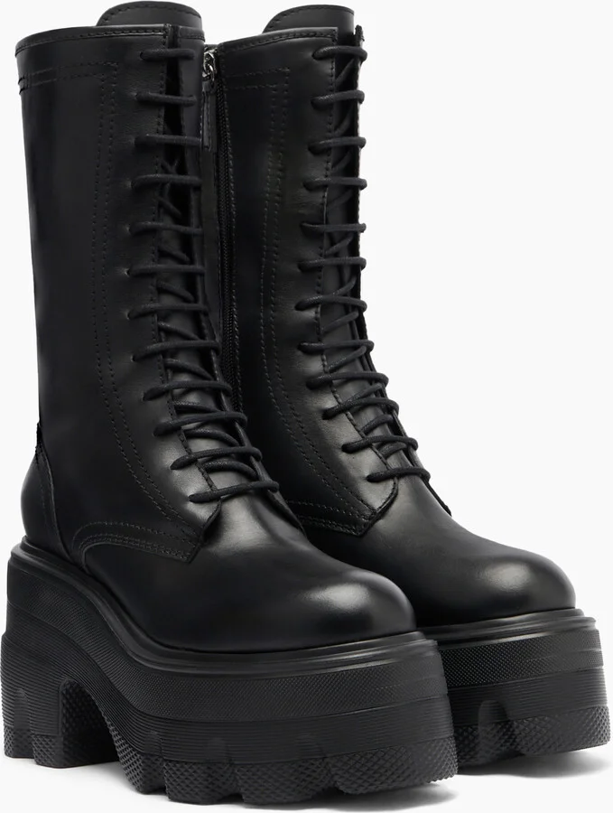 Casadei Maxxxi Leather - Woman Ankle Boots Black 35.5 - Image 2