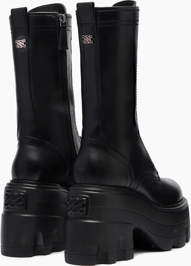 Casadei Maxxxi Leather - Woman Ankle Boots Black 35.5 - Image 4