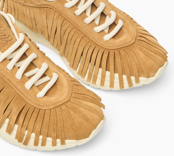 Casadei Mia Fringe Sneakers - Woman Sneakers Honey 36 - Image 5