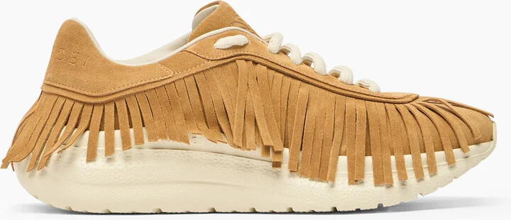 Casadei Mia Fringe Sneakers - Woman Sneakers Honey 36