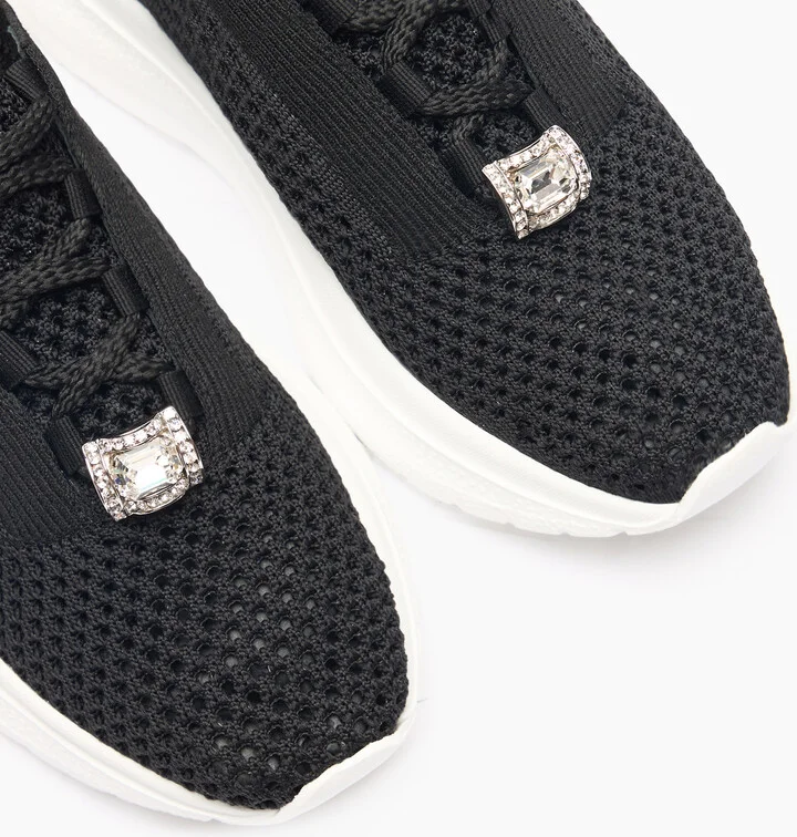 Casadei Mia Knit Running - Woman Sneakers Black 39 - Image 5