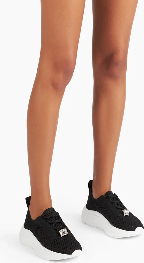 Casadei Mia Knit Running - Woman Sneakers Black 39 - Image 6