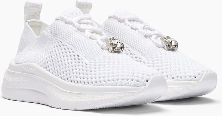 Casadei Mia Knit Running - Woman Sneakers White 37 - Image 2