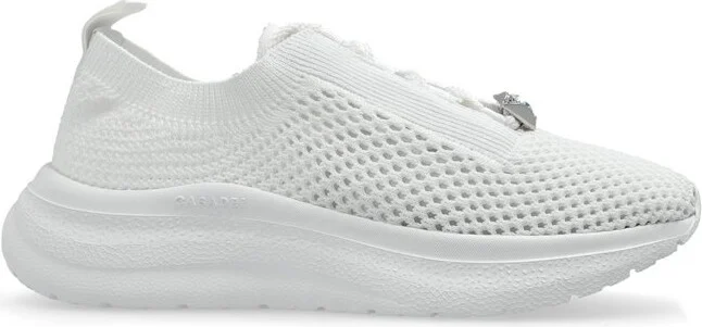 Casadei Mia Knitted Lace-Up Sneakers