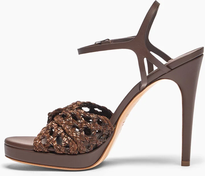 Casadei Michelle Lovers Versilia - Woman Sandals Rum 38.5 - Image 3