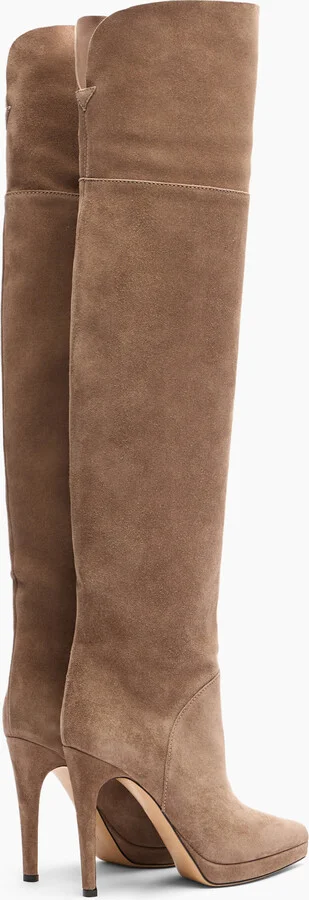 Casadei Michelle Over The Knee - Woman Over The Knee Boots Caribou 35 - Image 4