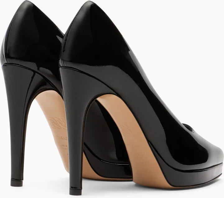 Casadei Michelle Platform Pumps - Woman Pumps And Slingback Black 37 - Image 4