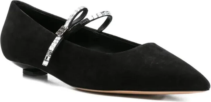 Casadei "Mini Blade" Melody Suede Starway Ballet Shoes T.020 - Image 2